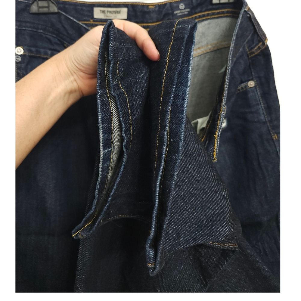 AG Adriano Goldschmied The Protege Straight Leg Jeans Dark Indigo Made in USA - Picture 11 of 12